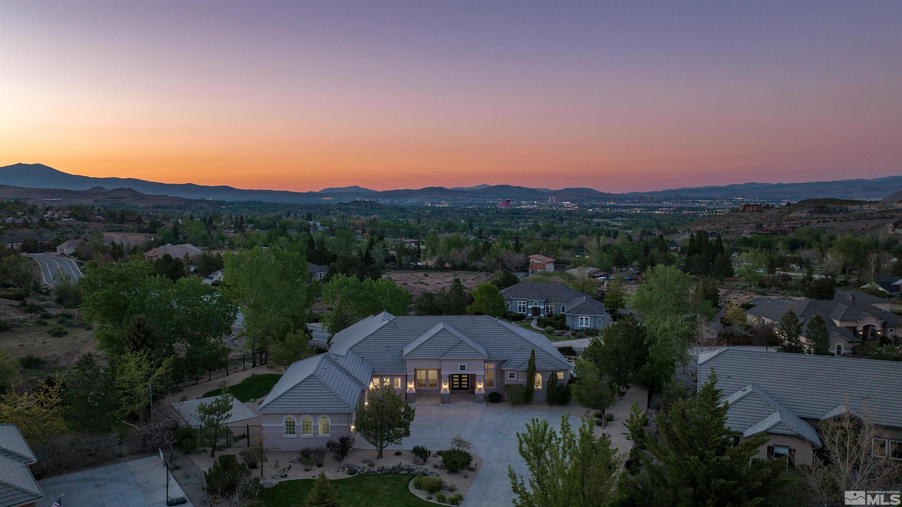 6109 Mesa Road Reno, NV 89511 - Photo 38 of 40 an aerial view of a house with a garden