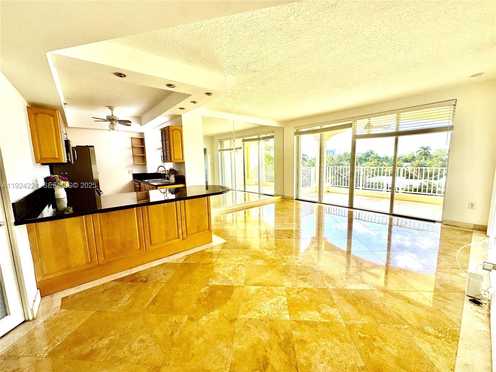 1824 Brickell Avenue, Unit 4C Miami, FL 33129 - Photo 3 of 30 Living Room - Marble Floors