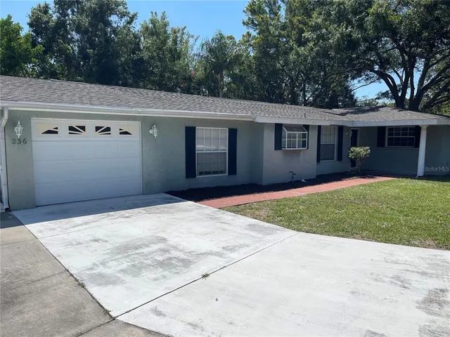 a backyard of a house