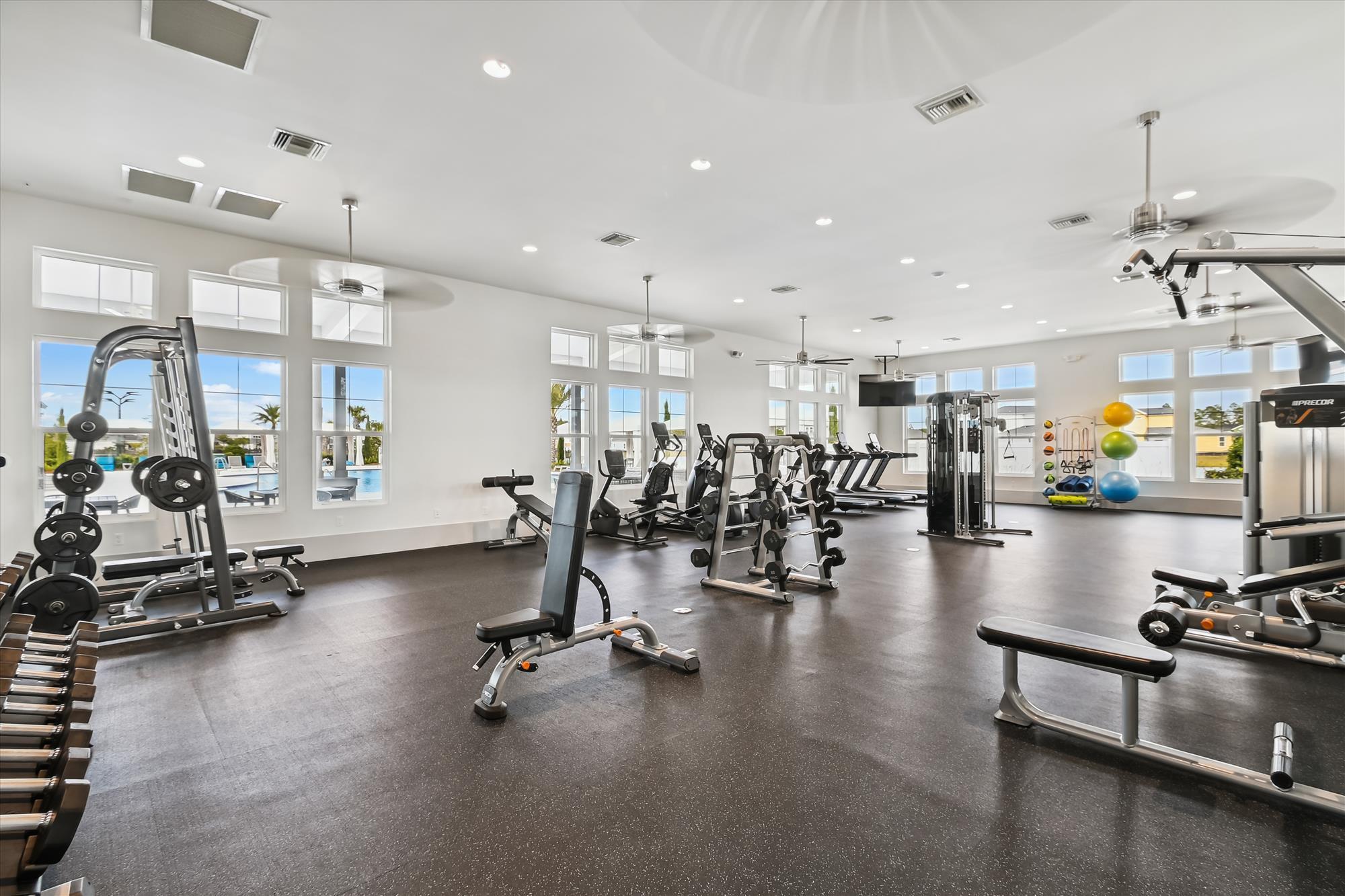 236 Naturewalk Blvd Inlet Beach Inlet Beach, FL 32461 - Photo 36 of 38 a view of a room with gym equipment