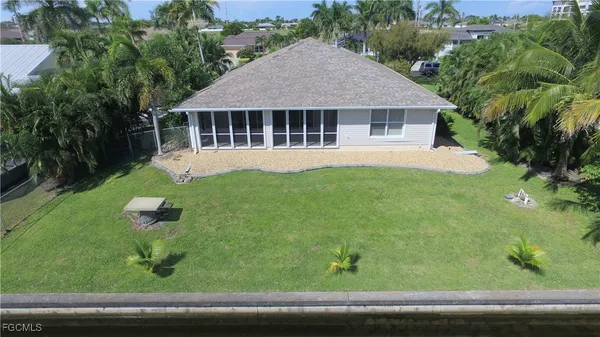a house view with a garden space