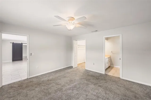 a view of an empty room