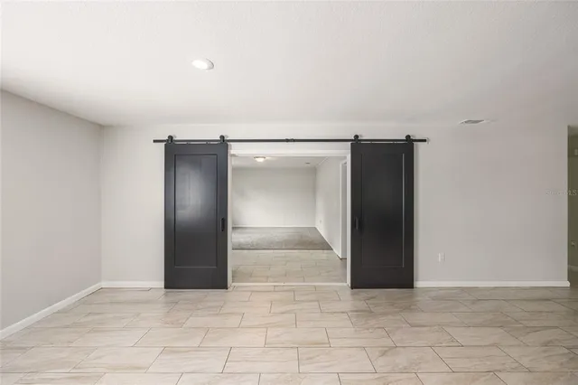 a view of an empty room