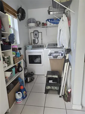 a room with storage and utility