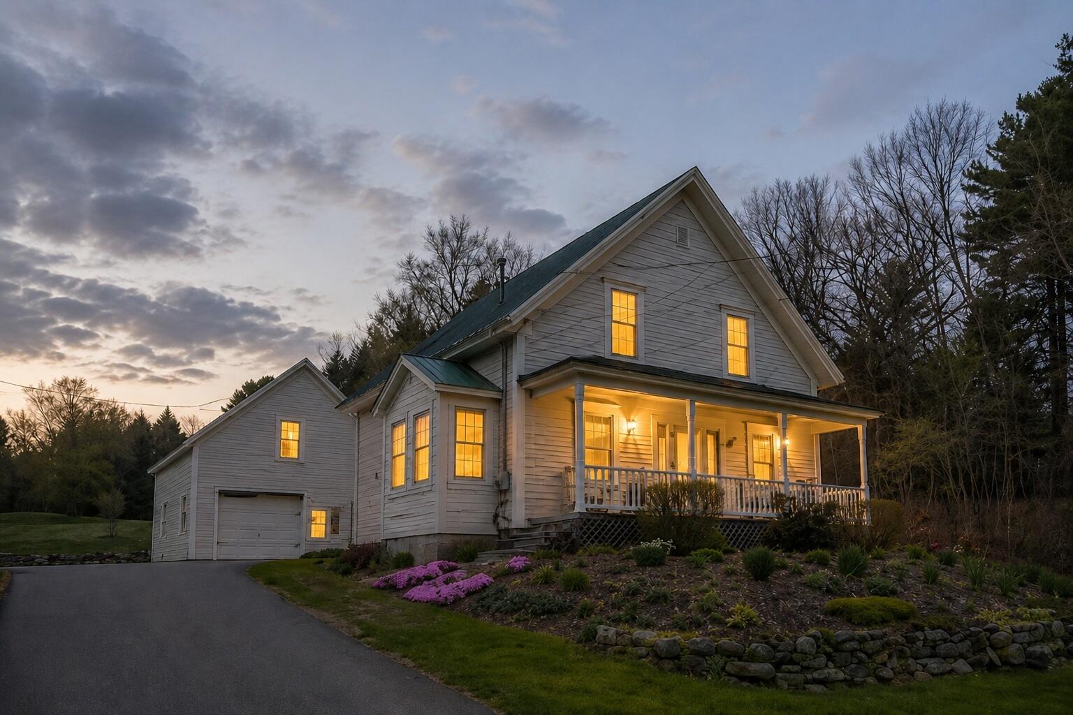 1124 Main Street Jay, ME 04239 - Photo 7 of 69 dusk_house_edit