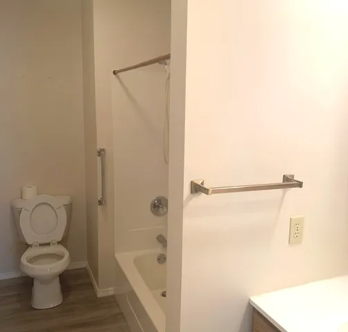 a room with a washer and dryer