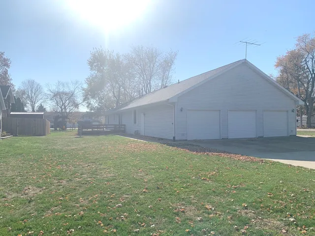 a backyard of a house