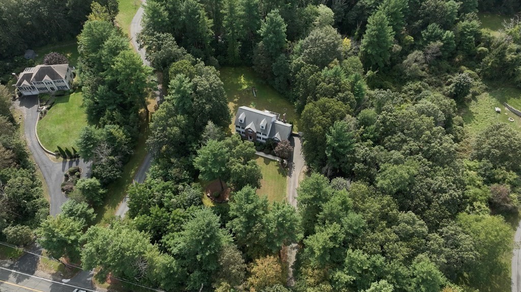 104 Forest Street Middleton, MA 01949 - Photo 40 of 41 an aerial view of a house with pool outdoor space and trees all around