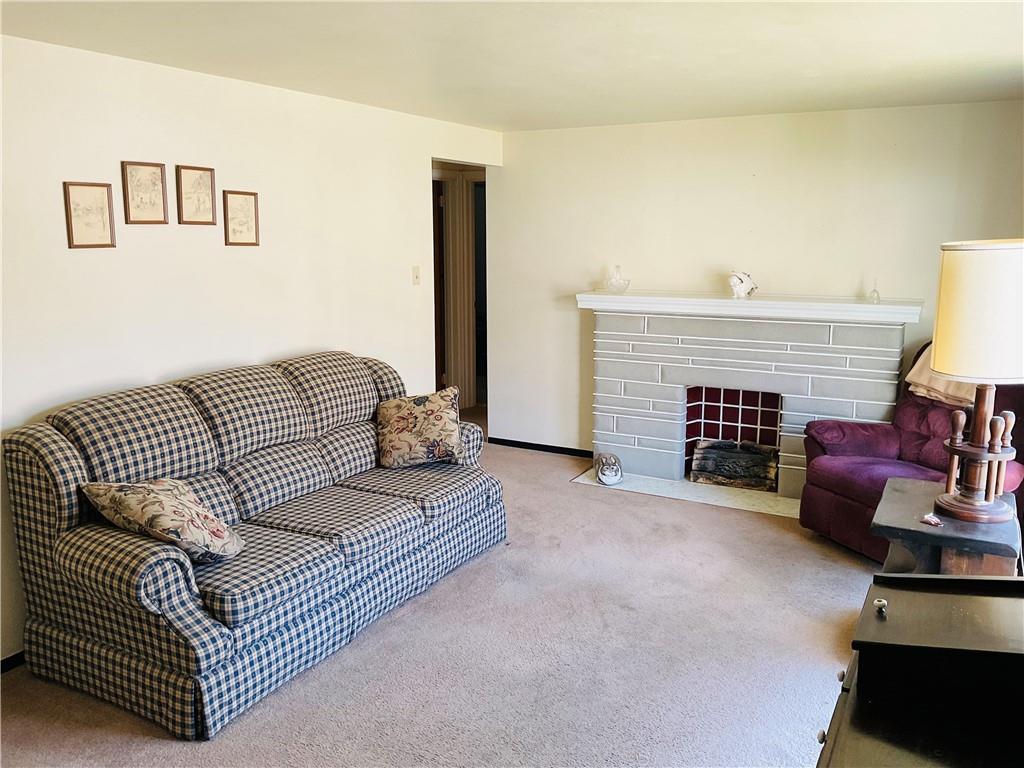486 Spring Valley Road West Mifflin, PA 15122 - Photo 3 of 31 Living Room with deco fireplace