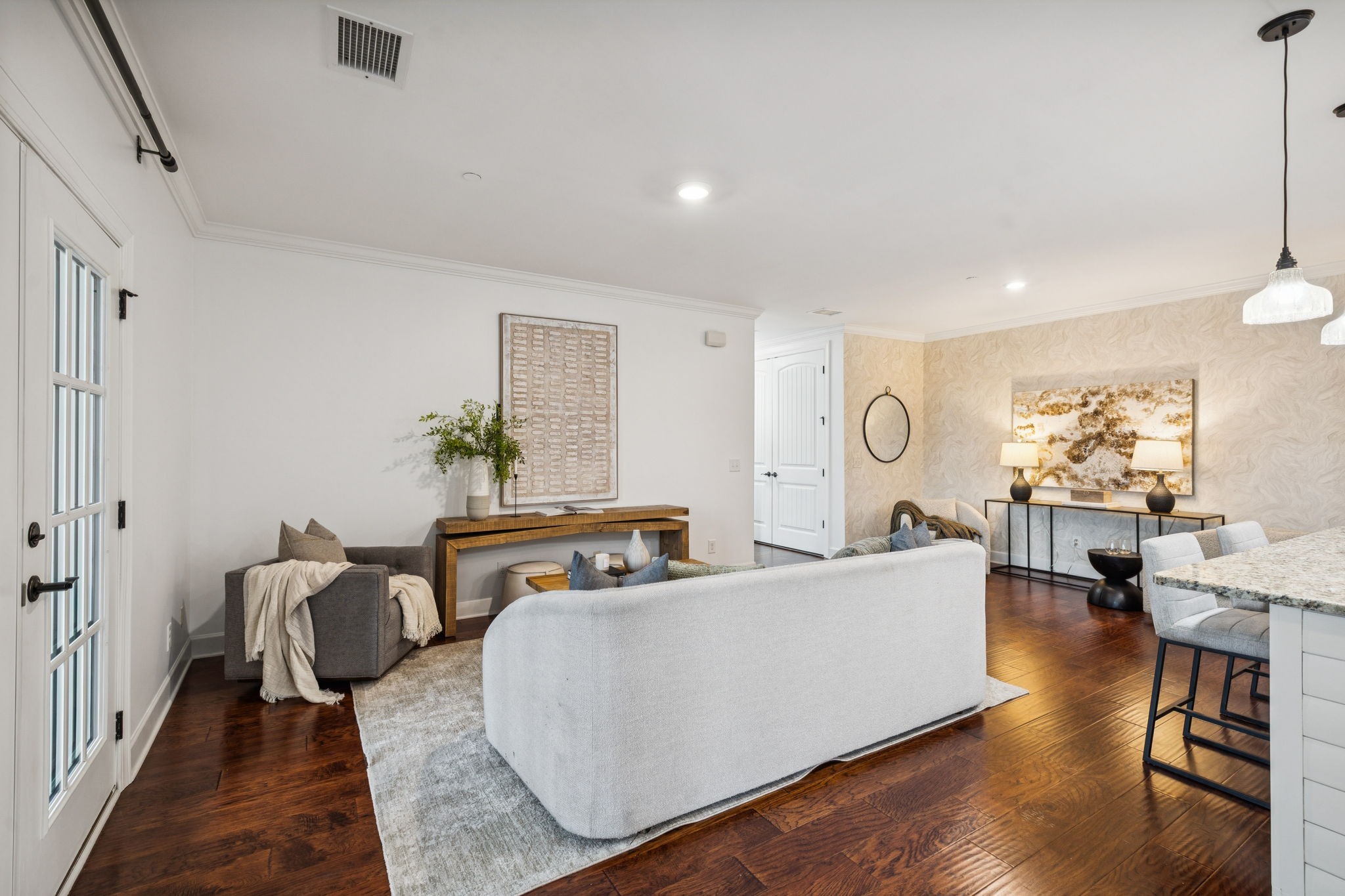 6000 Keats Street, Unit 202 Franklin, TN 37064 - Photo 12 of 47 a living room with furniture and wooden floor