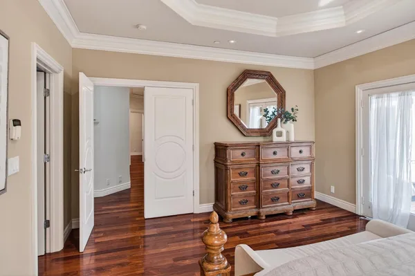 a spacious bathroom with a sink double vanity and a mirror