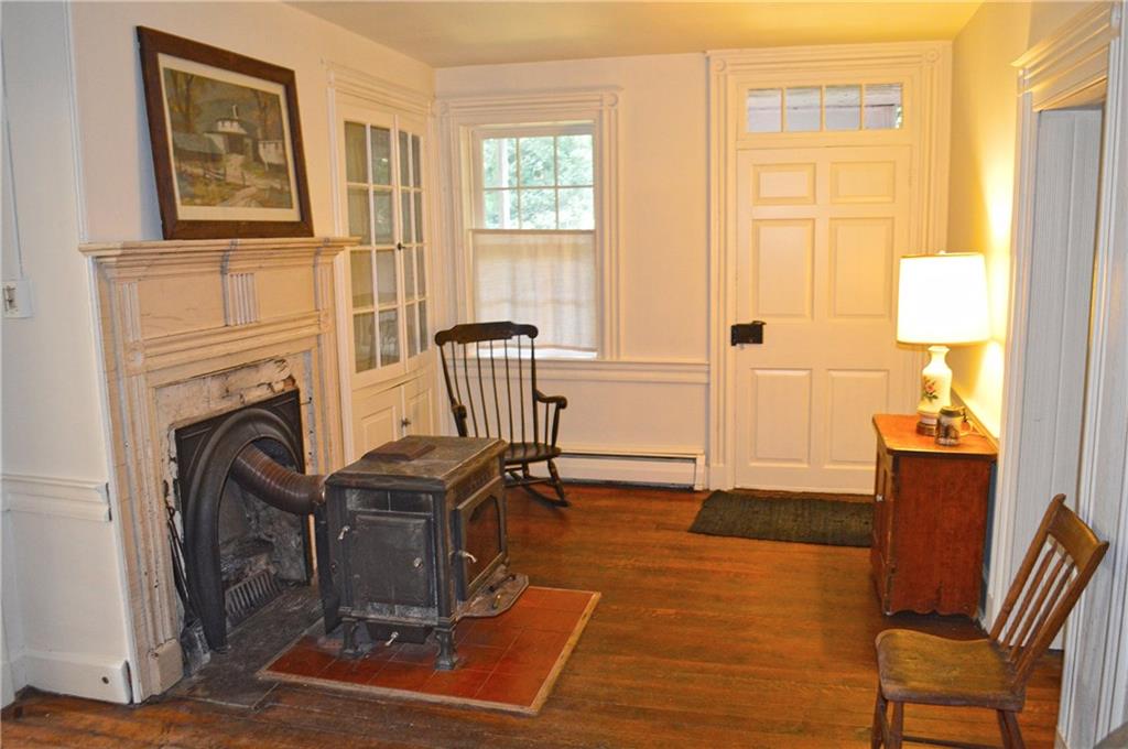 196 Buckingham Road Scenery Hill, PA 15360 - Photo 2 of 25 Welcoming Entry with Built-In China Cabinet and Deco Fireplace!