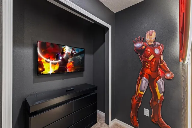 a view of living room with washer and dryer