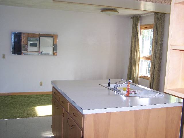 4601 South Derinda Road Elizabeth, IL 61028 - Photo 3 of 8 a bathroom with a granite countertop sink and a mirror