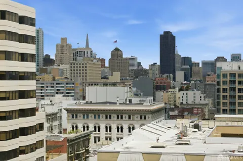 a view of a tall building