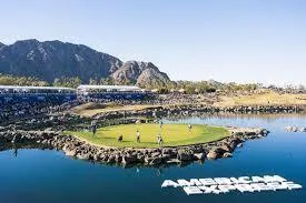 a view of a swimming pool with a mountain