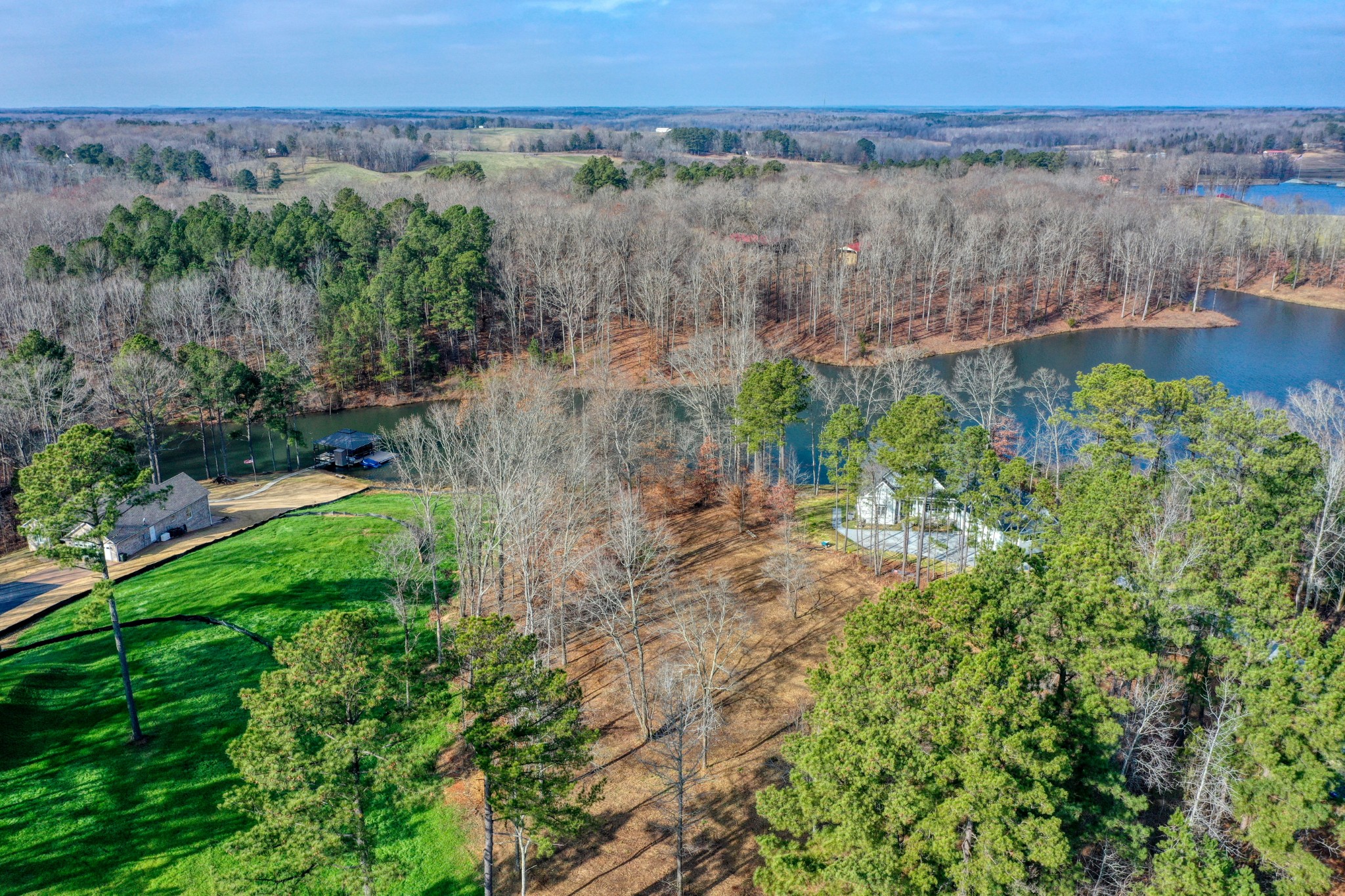 0 Reedy Creek Road Huntingdon, TN 38344 - Photo 12 of 16 an aerial view of a houses with a yard