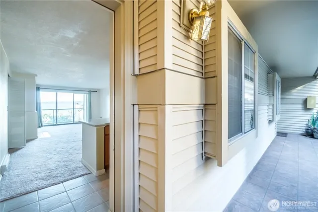 a view of front door of house