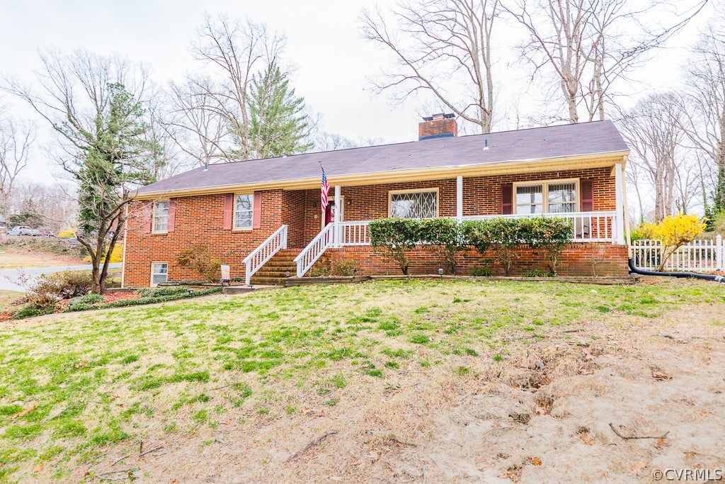 11301 Rolling Brook Road Chester, VA 23831 - Photo 49 of 49 front view of a house with a yard