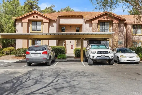 a car parked in front of a house