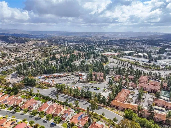 an aerial view of multiple house