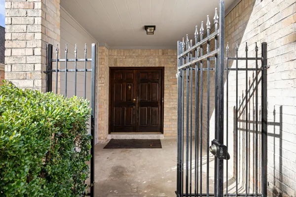 a view of front door