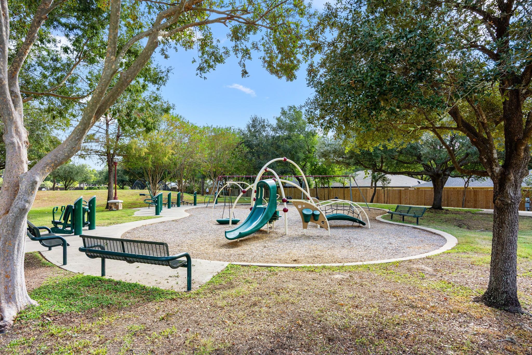 8043 Oceanside Drive Houston, TX 77095 - Photo 33 of 41 a view of outdoor space with playground and green space