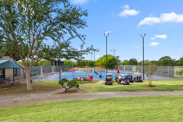 a view of yard and patio