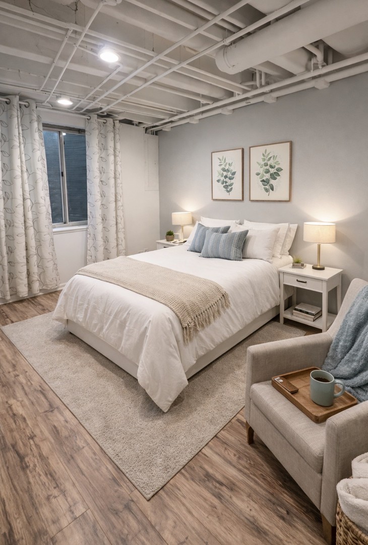 4 Haverton Court Streamwood, IL 60107 - Photo 28 of 30 a bedroom with a bed couch and a window