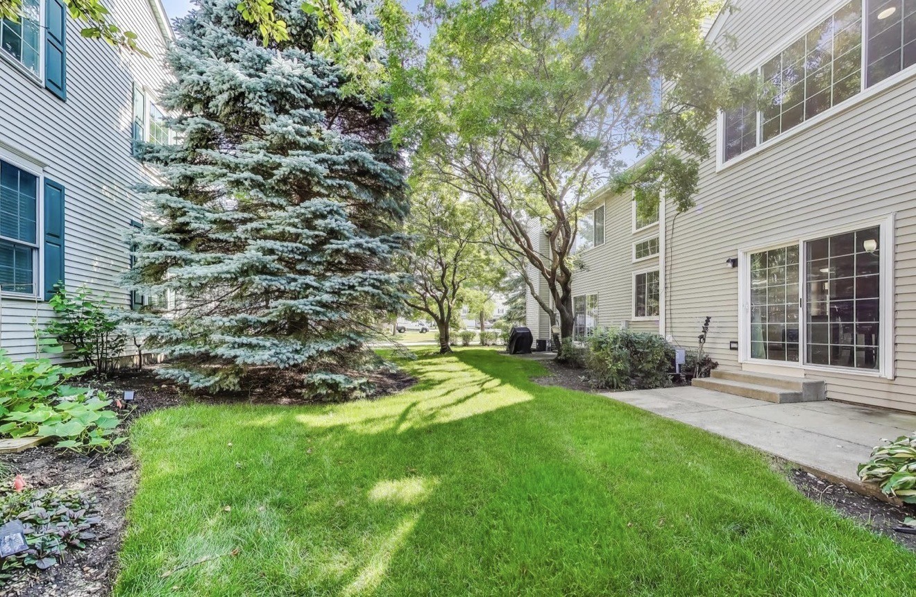 4 Haverton Court Streamwood, IL 60107 - Photo 29 of 30 a view of a backyard with plants and large tree