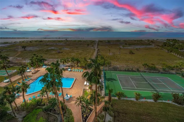 a view of an ocean and beach