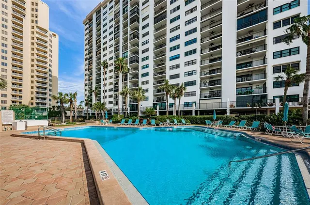 a view of swimming pool with outdoor space