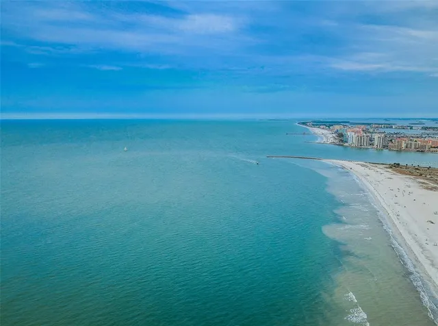a view of an ocean beach