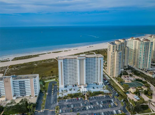 a view of a balcony with an outdoor space