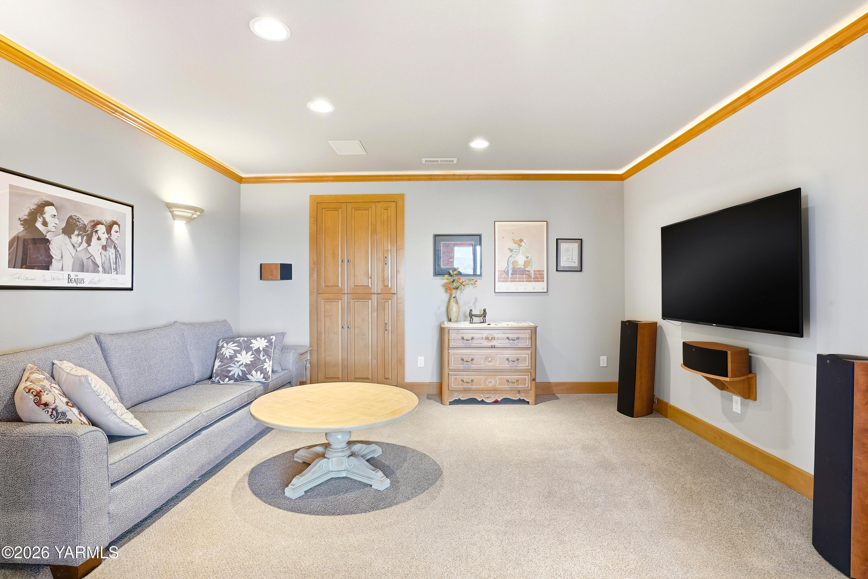 660 Noble Hill Road Yakima, WA 98908 - Photo 35 of 63 35. Lower leel media room