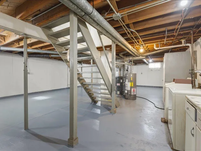 a view of storage and utility room