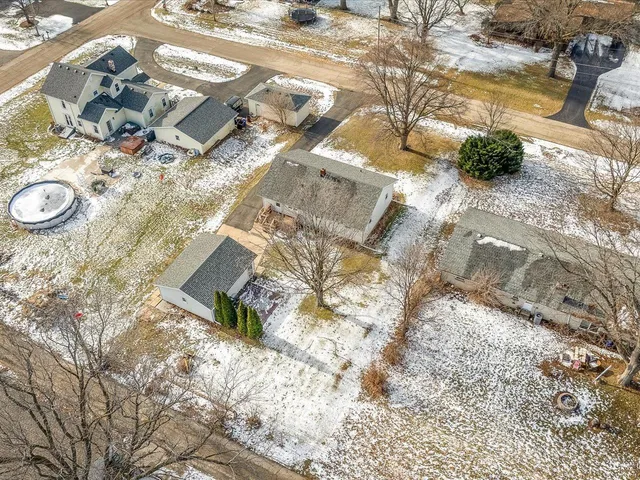 a view of backyard of a house