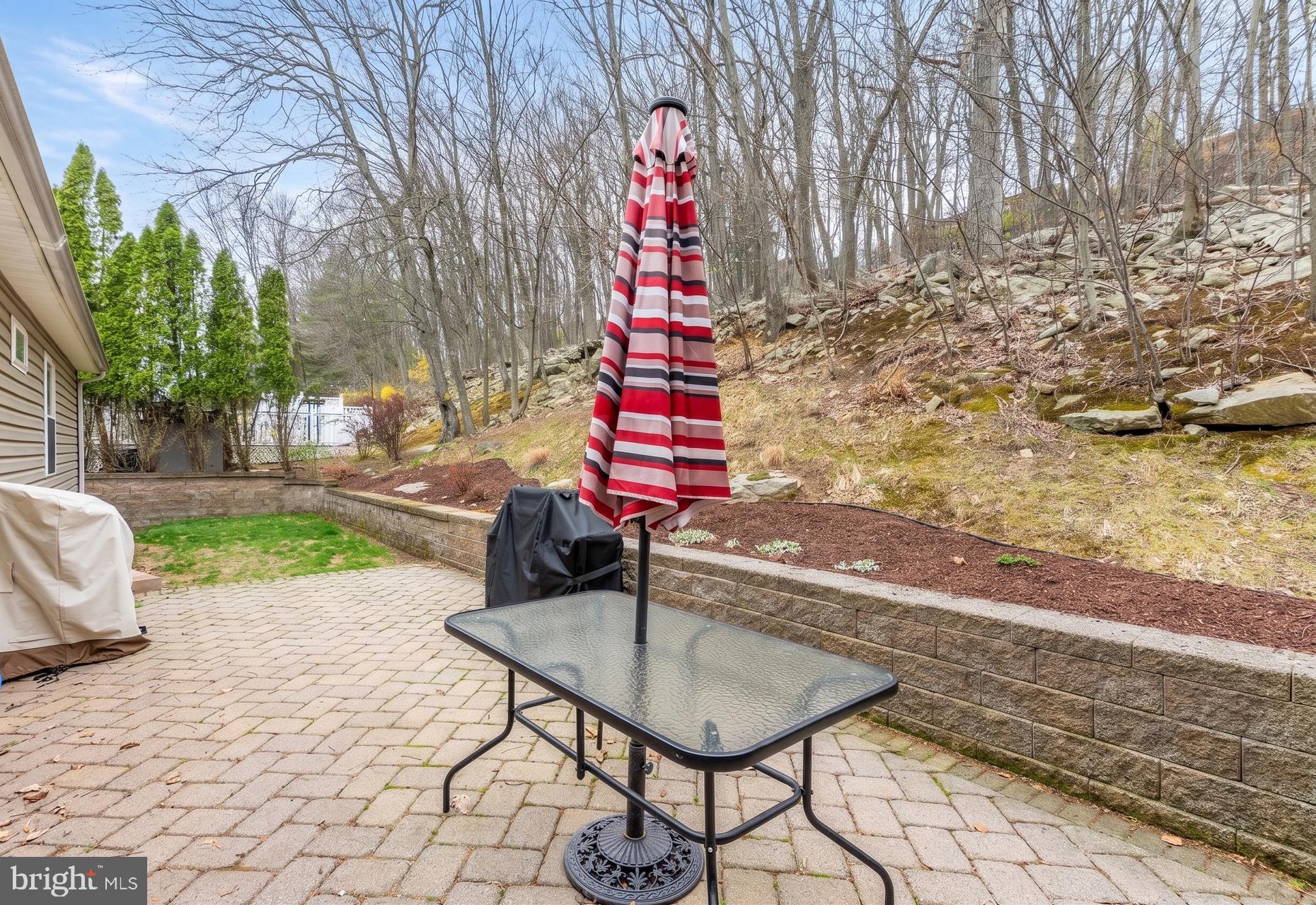 54 Highview Terrace Dover, NJ 07801 - Photo 29 of 32 Serene patio with vibrant umbrella.