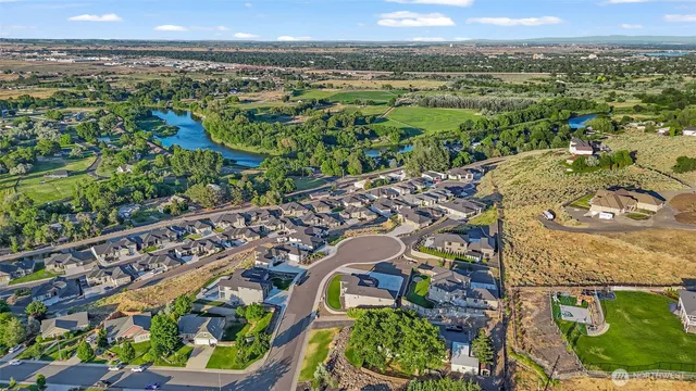 an aerial view of a city