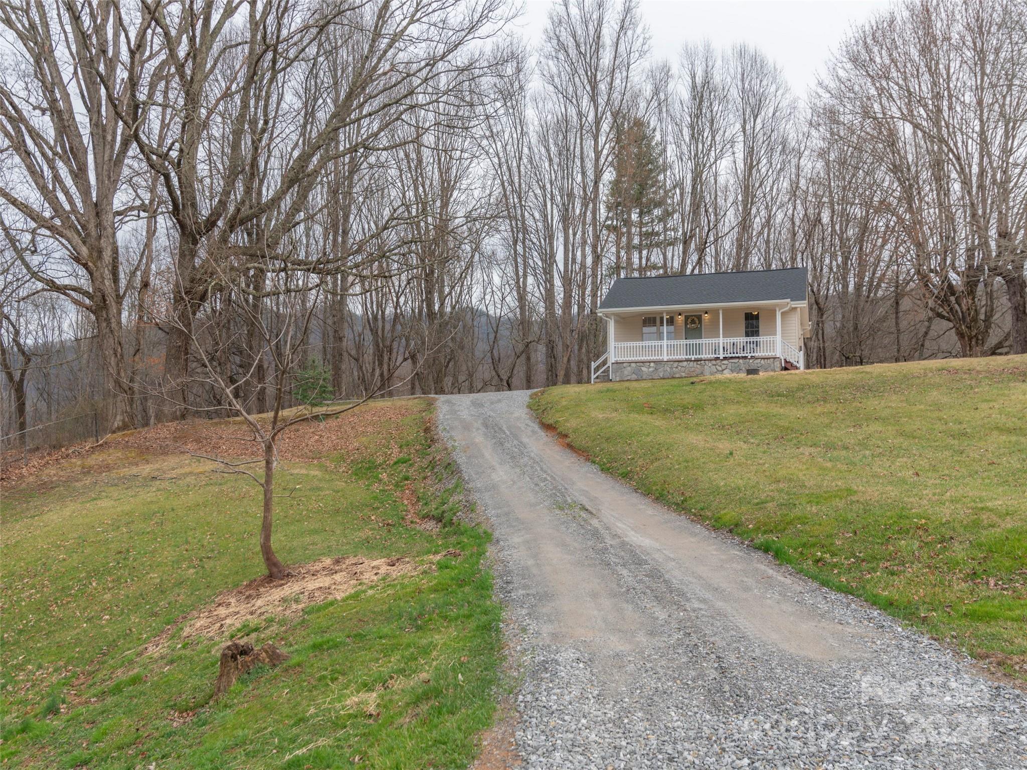 65 Squaw Ridge Road Waynesville, NC 28786 - Photo 1 of 24 a view of a backyard with large trees