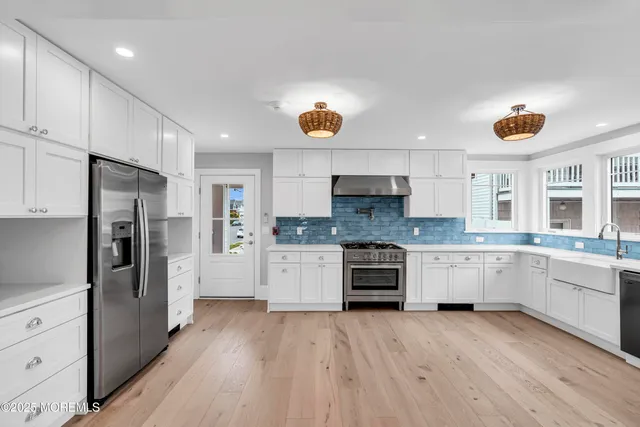 a view of an ocean and beach