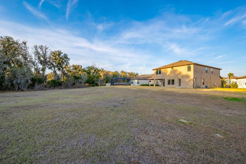 14604 Horse Trot Road Lithia, FL 33547 - Photo 39 of 62 a view of a big house with a big yard and large trees