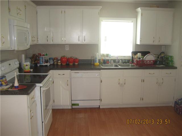 4716 Bull Run Road Ashland City, TN 37015 - Photo 10 of 10 Kitchen including built in mircrowave. The open floor plan includes the kitchen/dining combo and living room.