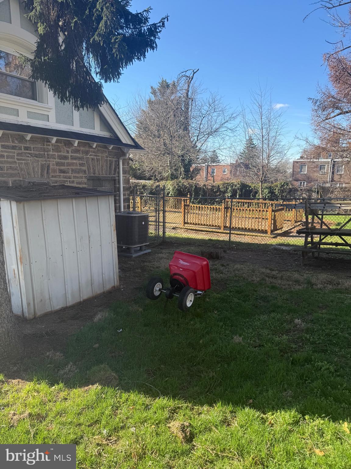 820 Vernon Road Philadelphia, PA 19119 - Photo 3 of 6 a backyard of a house with table and chairs