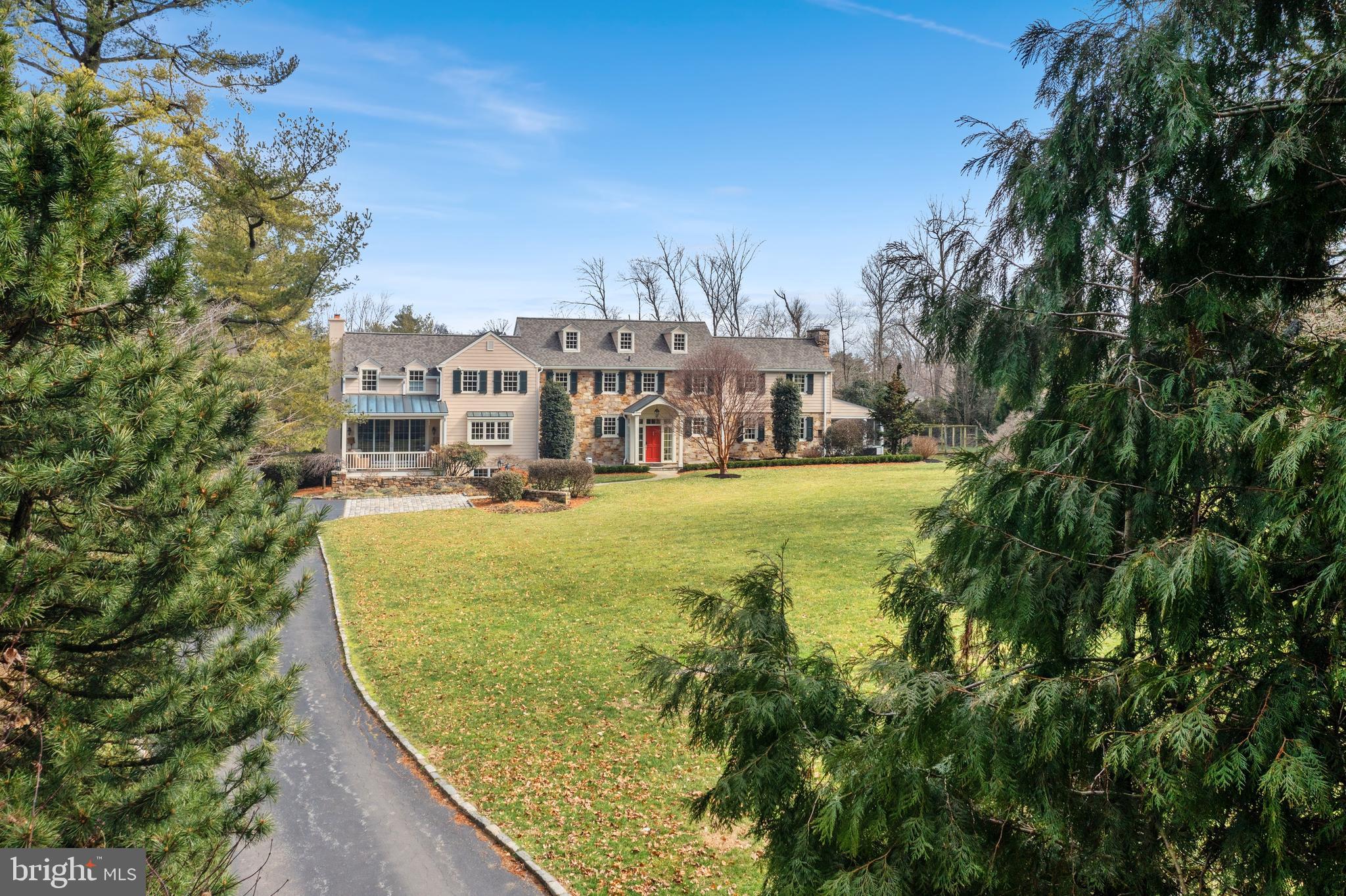 726 Cedar Lane Villanova, PA 19085 - Photo 2 of 62 long driveway flat front yard
