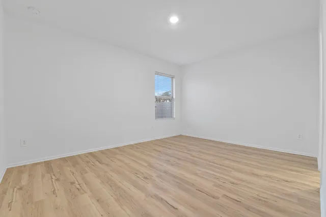 wooden floor in a room