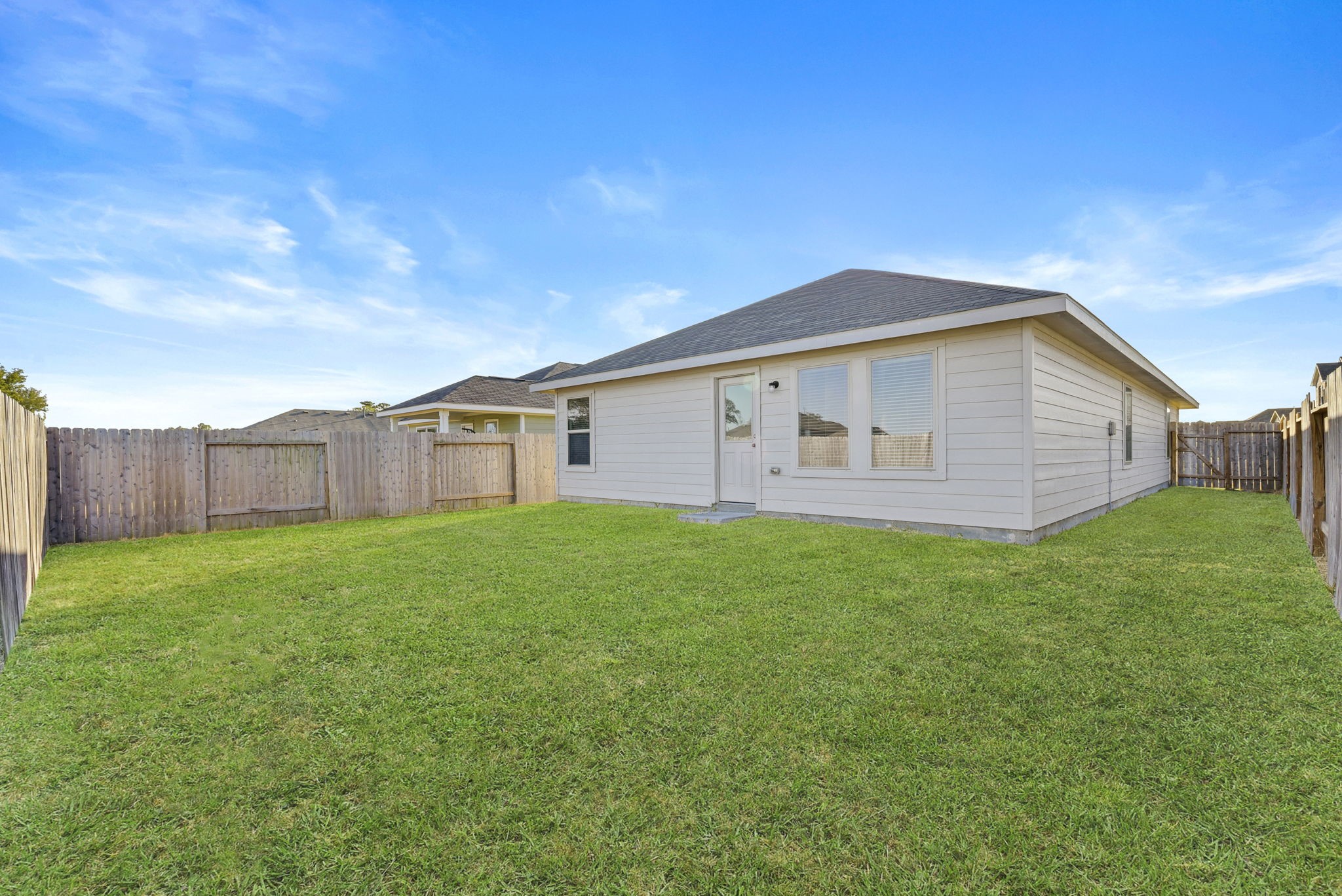 22156 Juniper Crossing Drive New Caney, TX 77357 - Photo 32 of 47 Large Fenced in Backyard with No Direct Backyard Neighbors