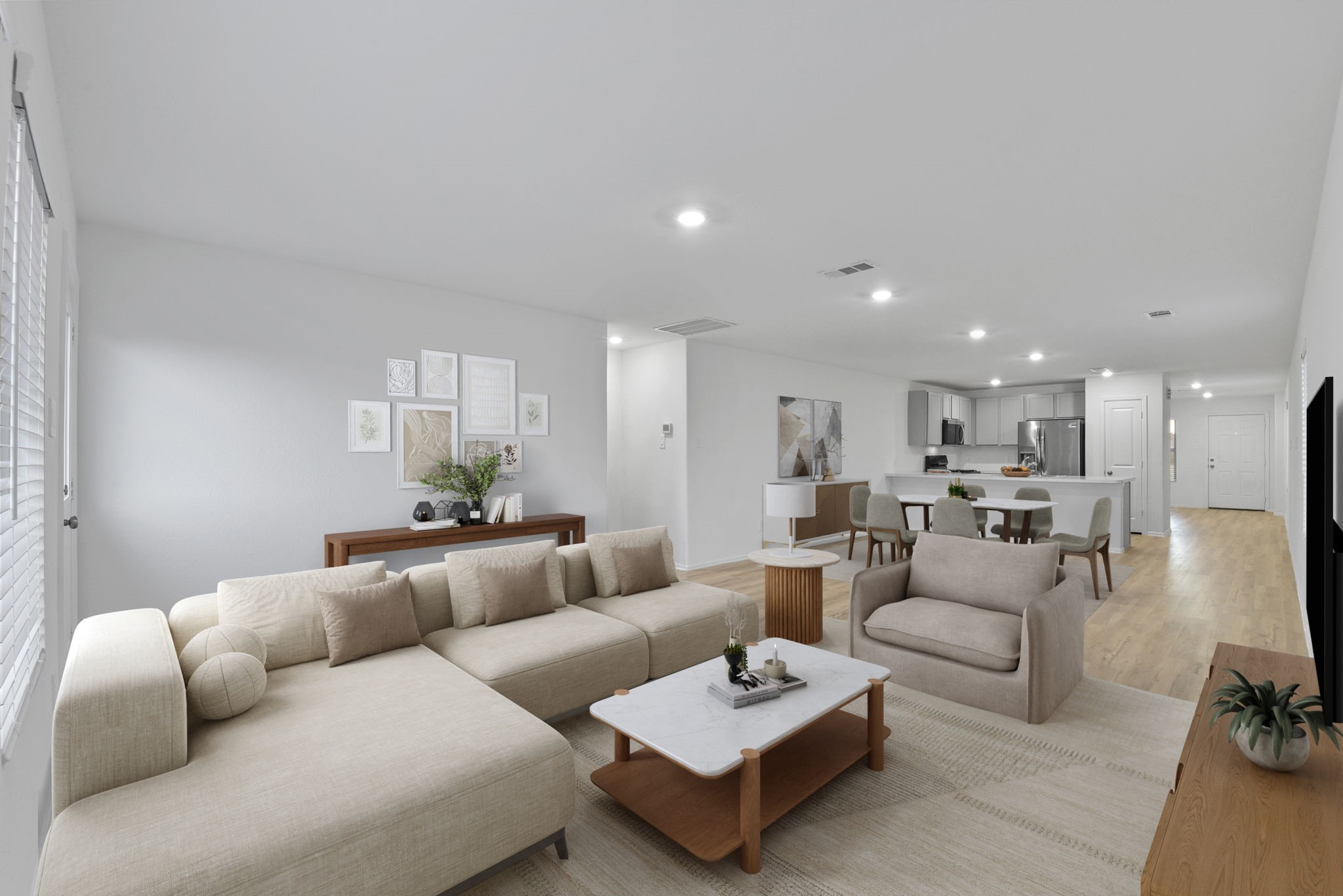 22156 Juniper Crossing Drive New Caney, TX 77357 - Photo 8 of 47 Virtual Depiction of just one way to use this amazing Living and Dining Space