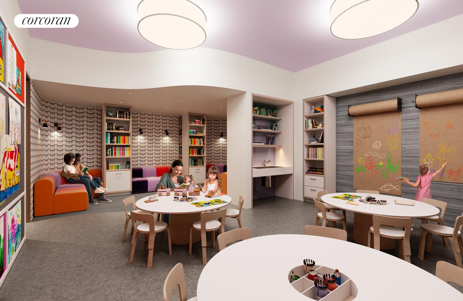 50 West 66th Street, Unit 40N Manhattan, NY 10023 - Photo 24 of 34 a dining room with furniture and a potted plant