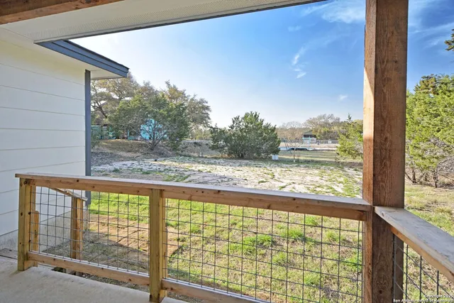 a view of a large window with an outdoor space